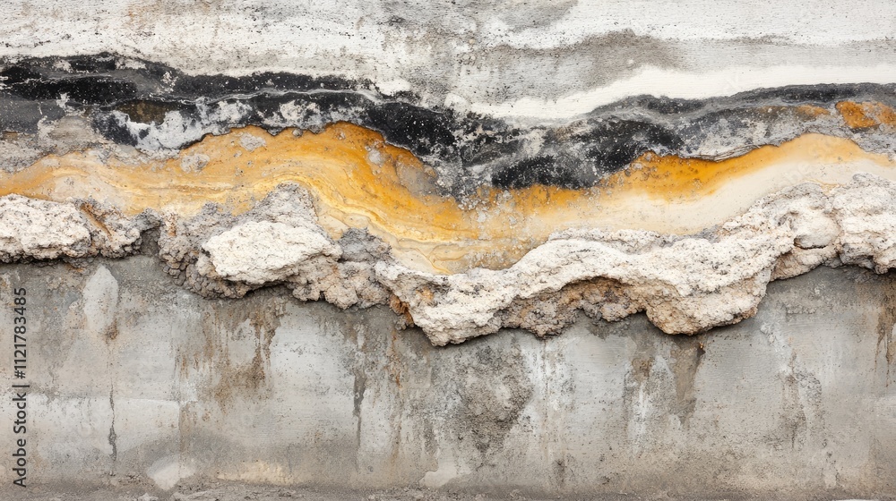 Poster Rustic marble texture with cement effect in gray featuring natural patterns ideal for interior decor and ceramic tile applications
