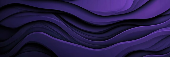 Obraz premium 紫色の波模様が美しい抽象的なデザインの背景