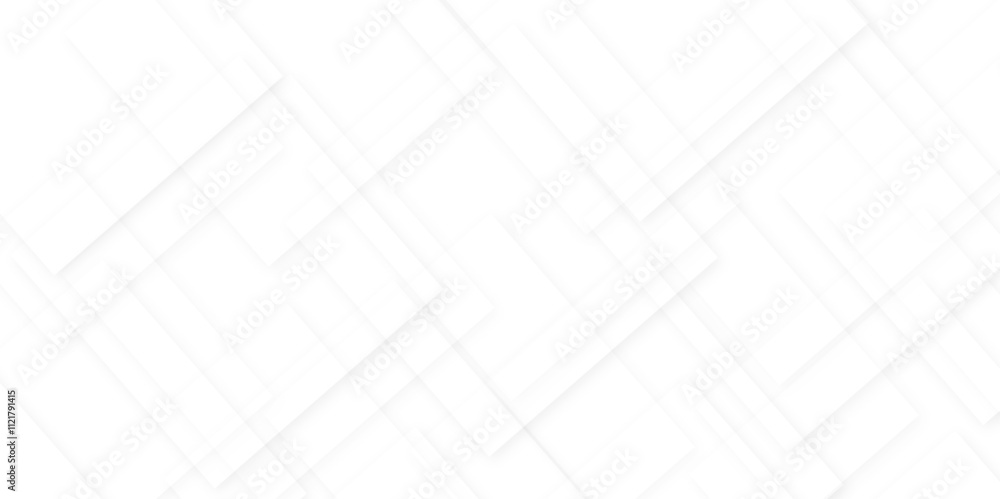 Aufkleber abstract modern white and gray pattern geometric luxury gradient line background. abstract white squ