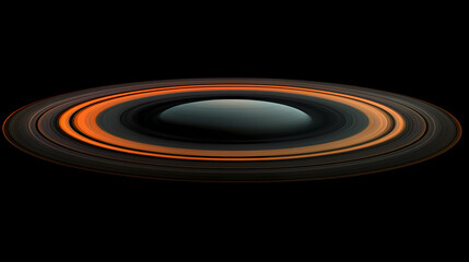 Spectacular view of saturn's rings in. Ecliptic. Illustration