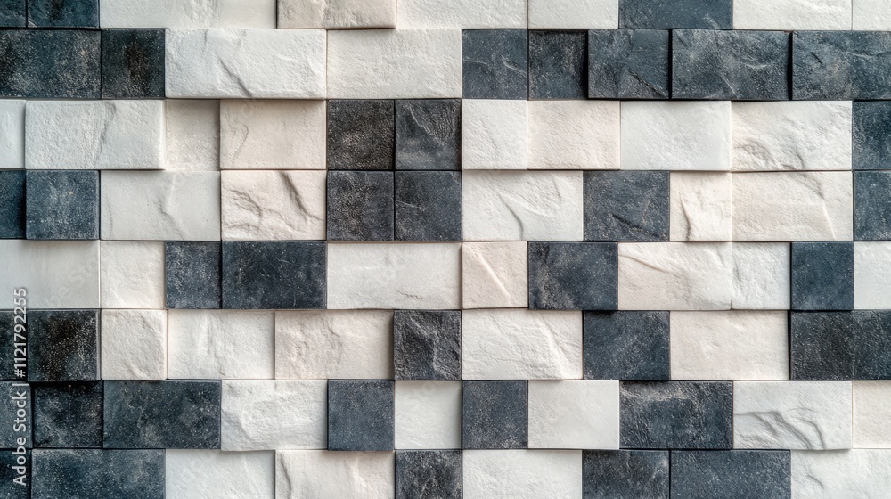 Poster wall tiles arrangement in brick pattern with copy space ideal for renovation and interior design pro