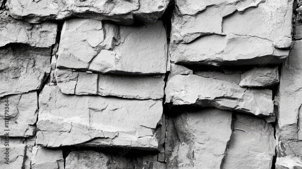 Aufkleber aged gray stone wall texture structured backdrop for architectural and design projects