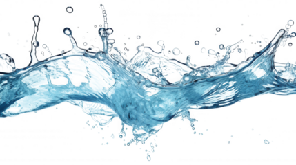 Dynamic Water Splash, Crystal Clear, Aqua Burst, Liquid Motion, Refreshing Flow, Blue Transparency, 