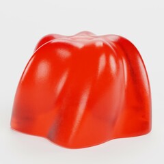 Realistic 3D Render of Jelly Dessert