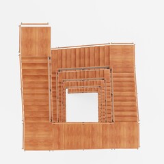 Realistic 3D Render of Staircase