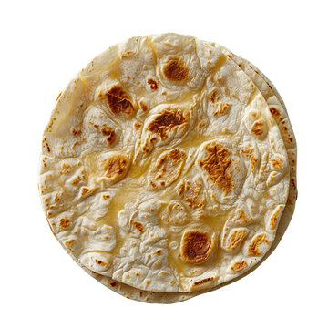 delicious turkish bread on white background