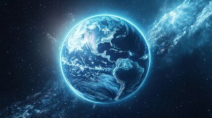Obraz premium Majestic Planet Earth in the Vast Cosmos