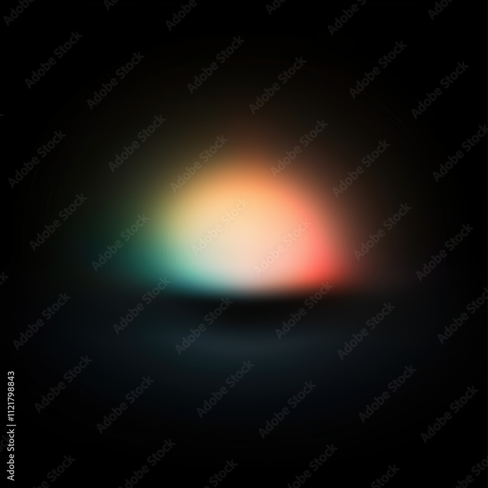 Poster vibrant gradient blur abstract digital art in a dark environment