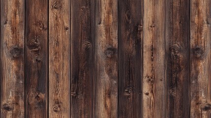 Fototapeta premium Brown wooden decking boards with a textured surface showcasing natural grain and patterns ideal for backgrounds or design elements.