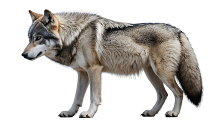 Obraz premium Majestic Wolf in Profile 