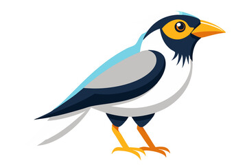 Obraz premium Bali Myna bird art work illustration