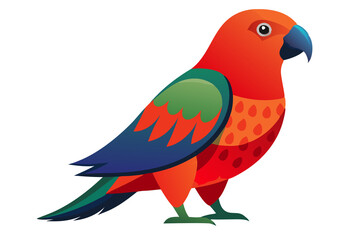 Obraz premium Australian King Parrot bird art work illustration