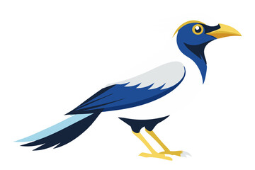 Bali Myna bird art work illustration