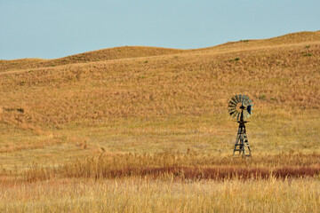 Solitary Windmill in the Plains