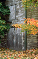 Weathered Barn in Autumn