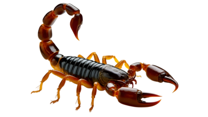 High-Quality PNG of a Brown Scorpion
