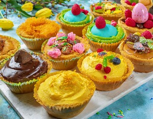 Delectable Easter Dessert Spreads Styled in Vibrant Food Photography for Special Occasions