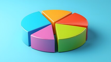 A segmented pie chart with vibrant colors, symbolizing the concept of classification.