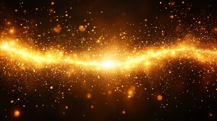 a gold glittering background with a black background