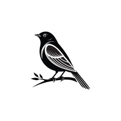 Obraz premium Creative Bird silhouette vector Style with white background