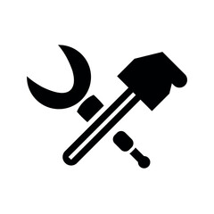 Maintenance tools work icon.	