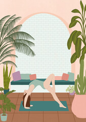Yoga in the garden