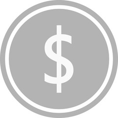 dollar money icon with a different color