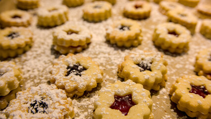 baking beautiful and delicous cookies for Christmas, dough, ginger bread, speculatioo