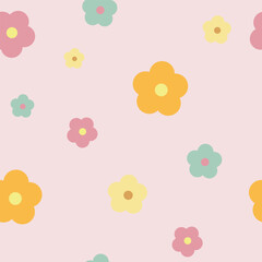 delicate pattern with beautiful flowers