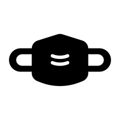 Obraz premium Medical Mask Vector Line Icon Design