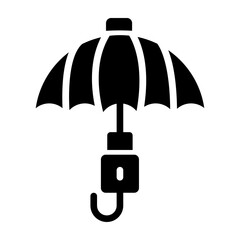 Umbrella Vector Line Icon Design