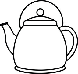 Obraz premium boiling kettle hand drawn clip art vector art