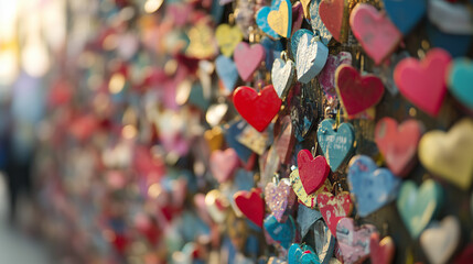 Obraz premium Social Media Posts with Couples, Hearts, and Tags