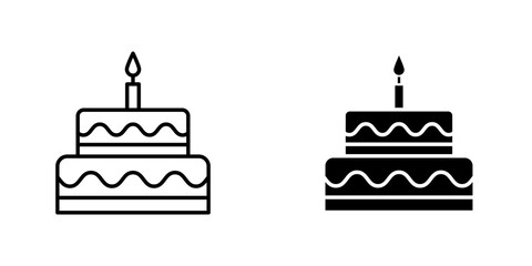 Cake icons for app and websites.