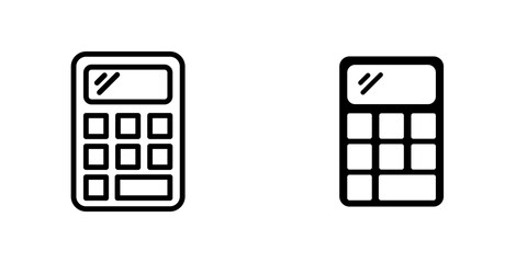 Calculator icons for app and websites.