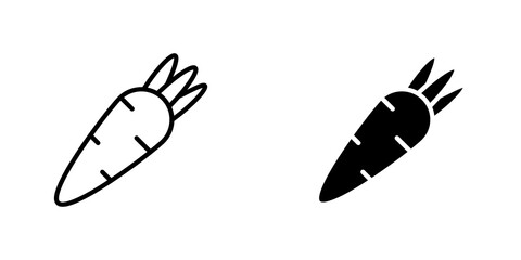 Carrot icons for app and websites.