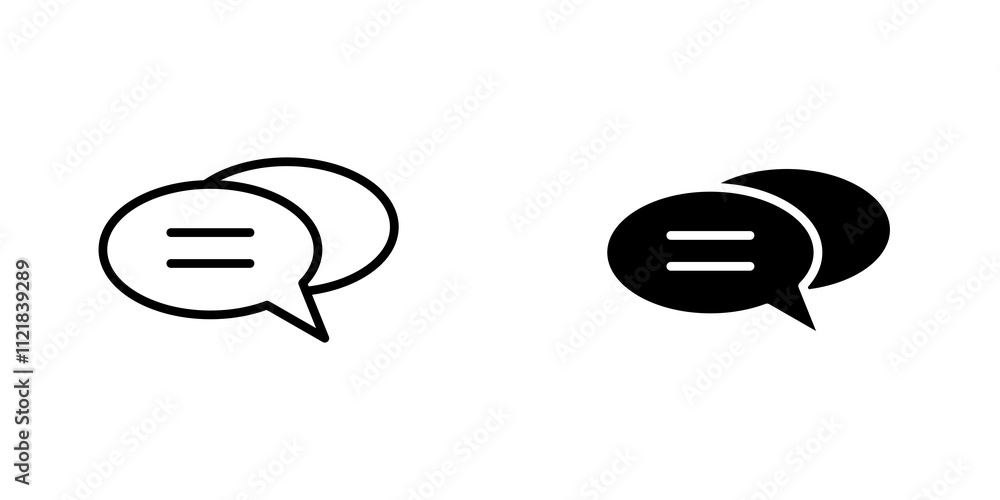 Poster comments icons for app and websites.