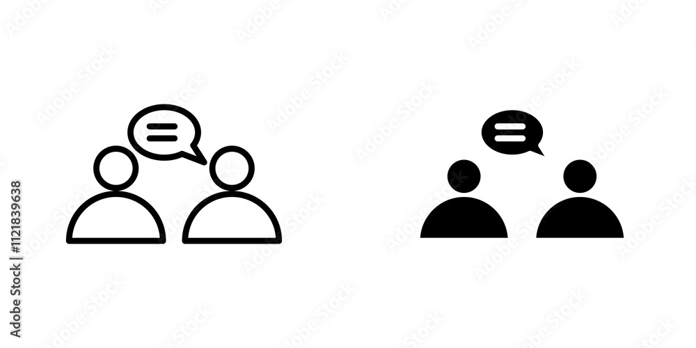 Poster discussion icons for app and websites.