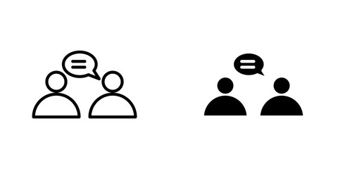 Discussion icons for app and websites.