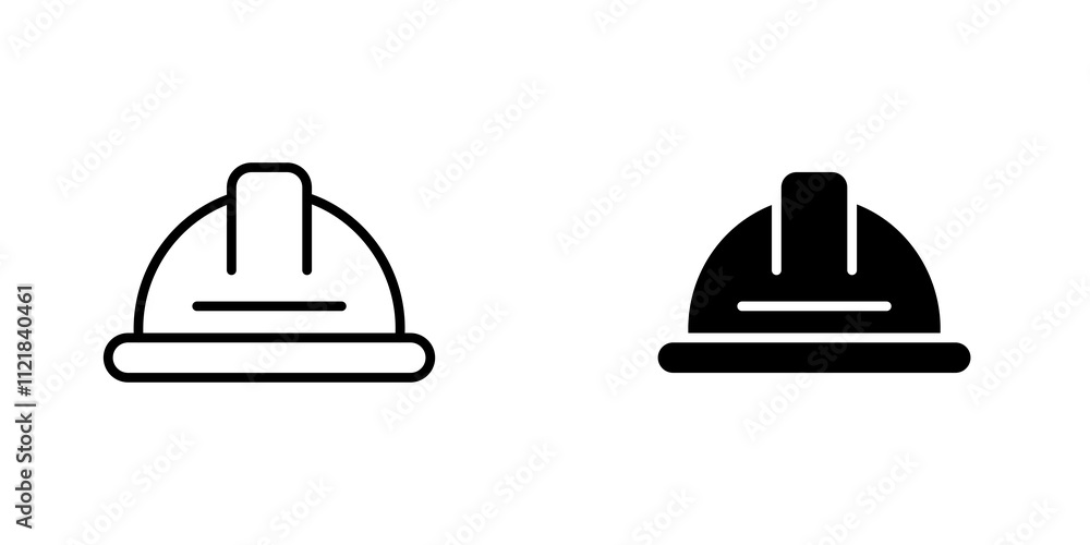 Poster hard hat icons for app and websites.
