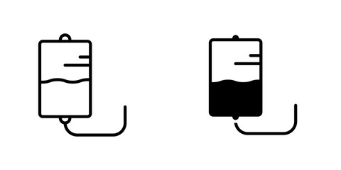 IV drip icons for app and websites.