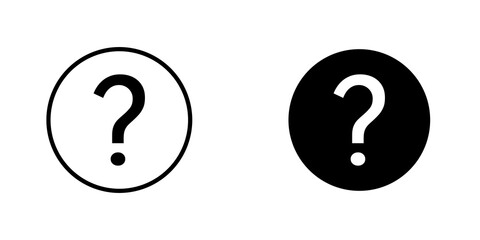Question mark icons for app and websites.