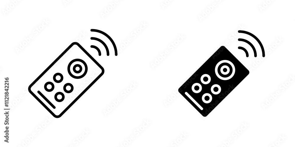 Poster remote control icons for app and websites.