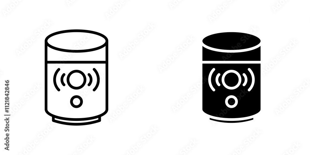 Poster smart speaker icons for app and websites.