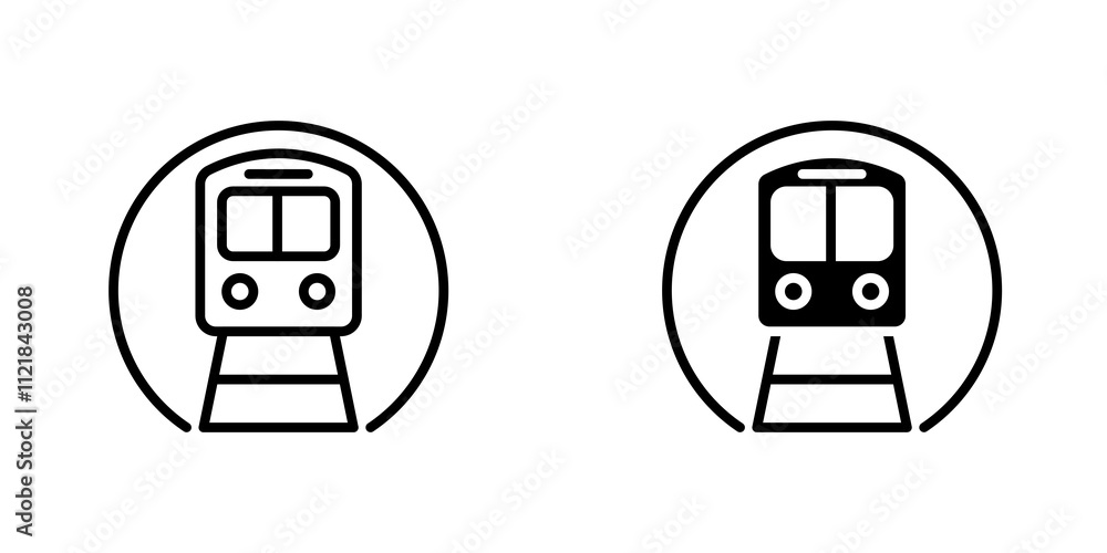 Poster subway icons for app and websites.