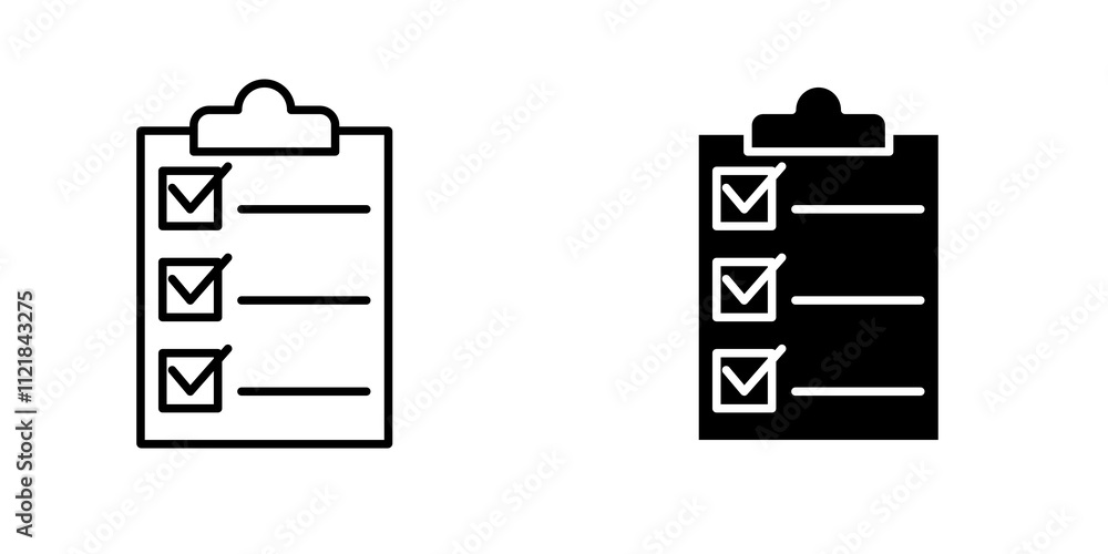Poster todo list icons for app and websites.