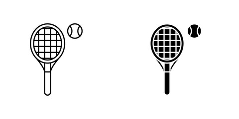 Tennis icons for app and websites.
