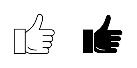 thumbs up icons for app and websites.