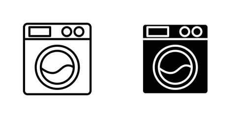 Washing machine icons for app and websites.