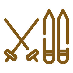 Ski Icon Design